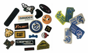 各種不同類型的刺繡補丁。